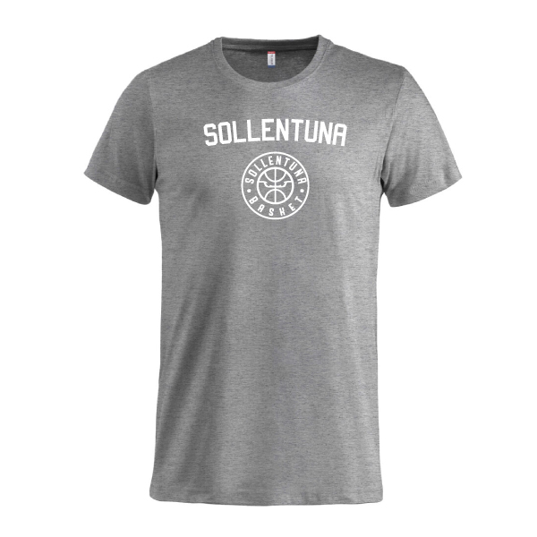 Sollentuna Basket Tee Grey Melange