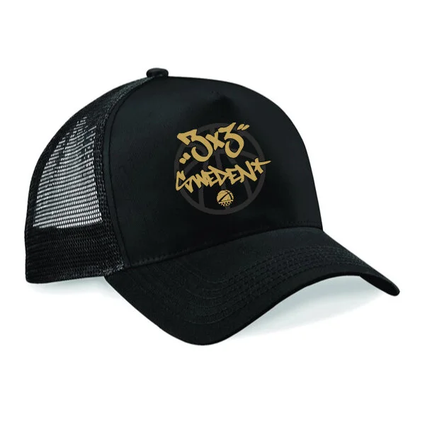 Sweden 3x3 Trucker Snap Back Svart