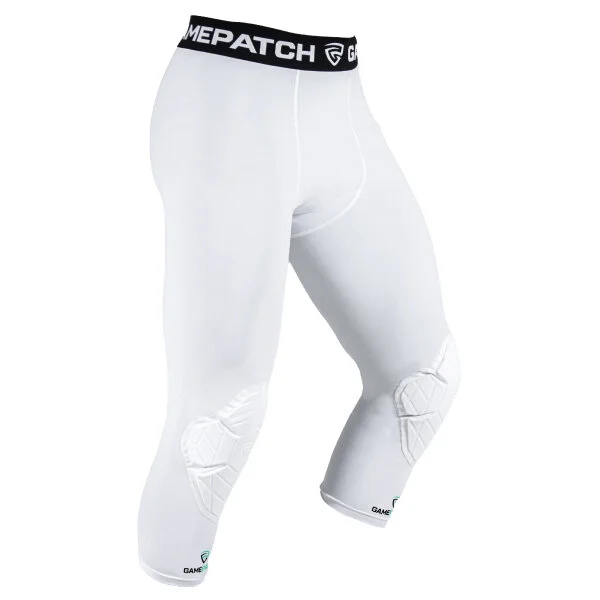 Gamepatch padded 3/4 tights vit
