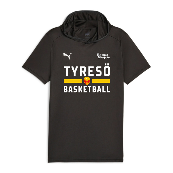 Tyresö Basketball Shootingshirt Kort Ärm Svart/Vit