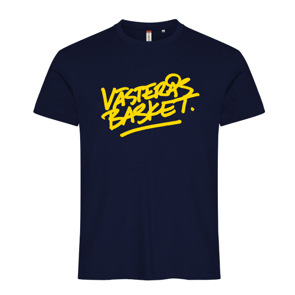 Västerås Basket Tee Marin Scriptlogga