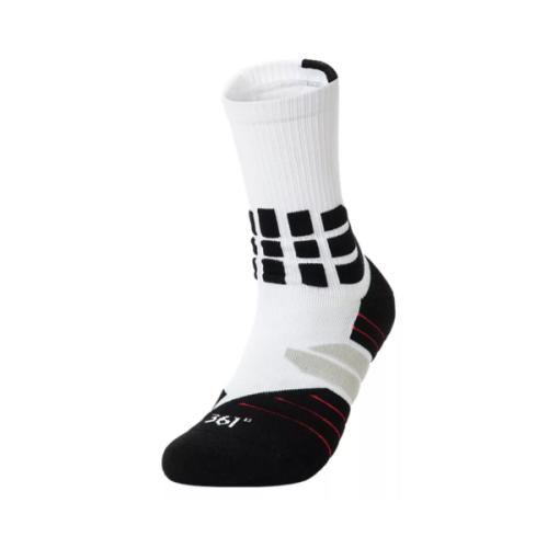 361° Basketball Crew Sock Vit/Svart