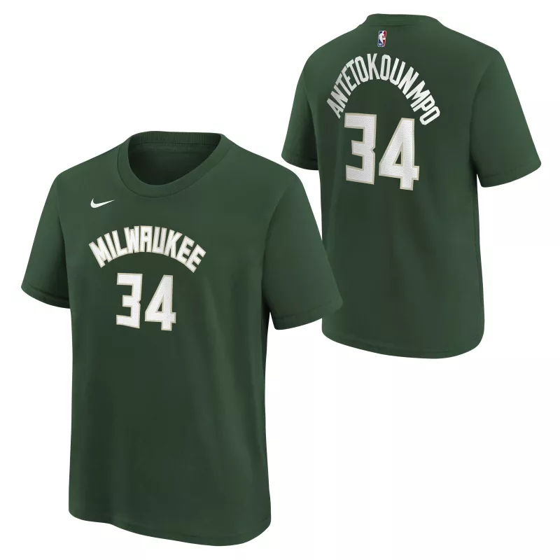 Nike Giannis Antetokounmpo Milwaukee Bucks Tee Jr