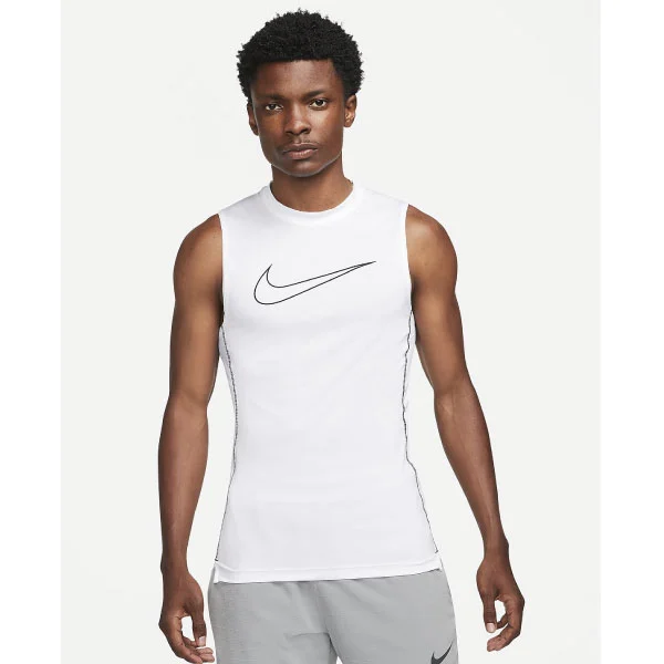 Nike Pro Dri-FIT Top Utan Ärm Vit