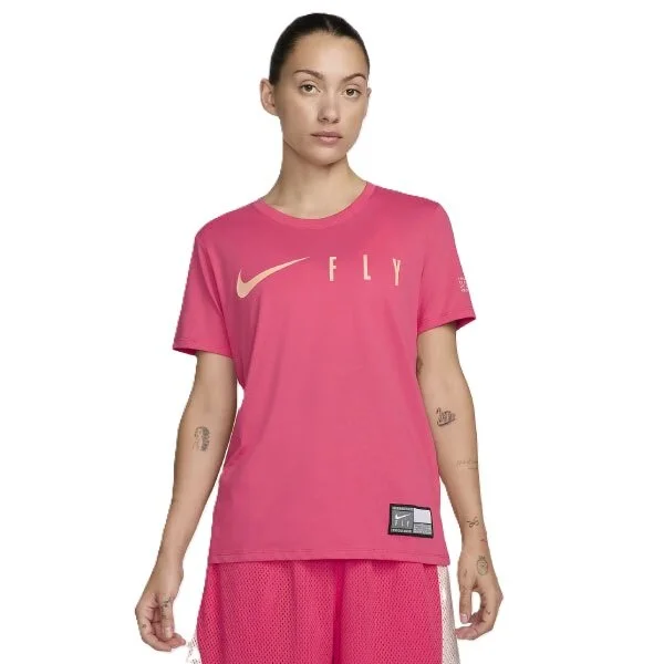 Nike Wmns Swoosh Fly Dri-FIT Tee Rosa