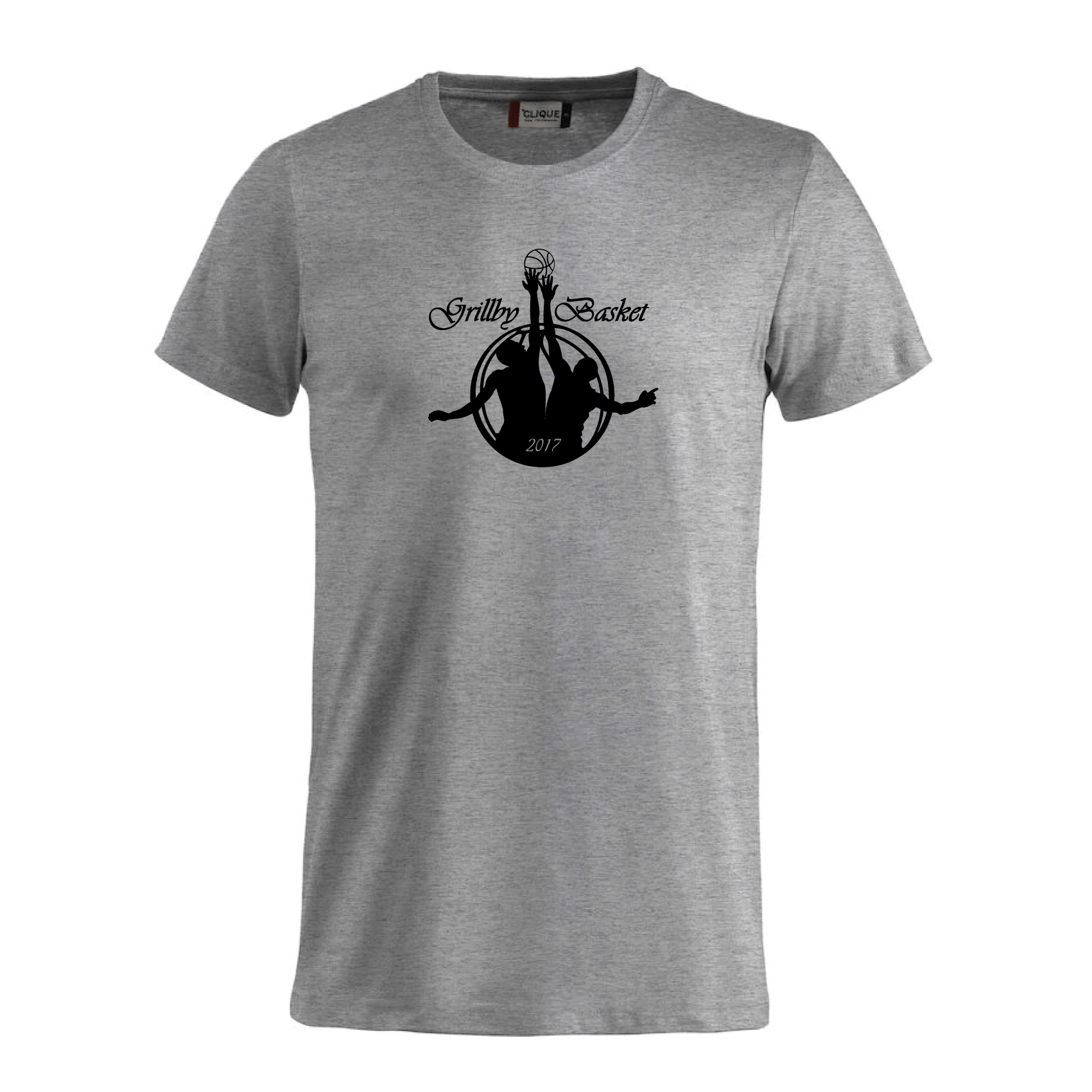 Grillby Basket T-shirt Grå