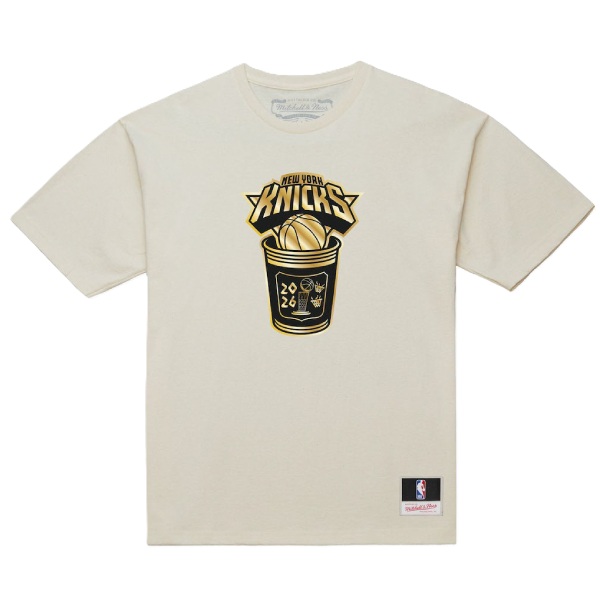 New York Knicks Cream 2026 NBA Finals Champions Coffee Cup T-Shirt