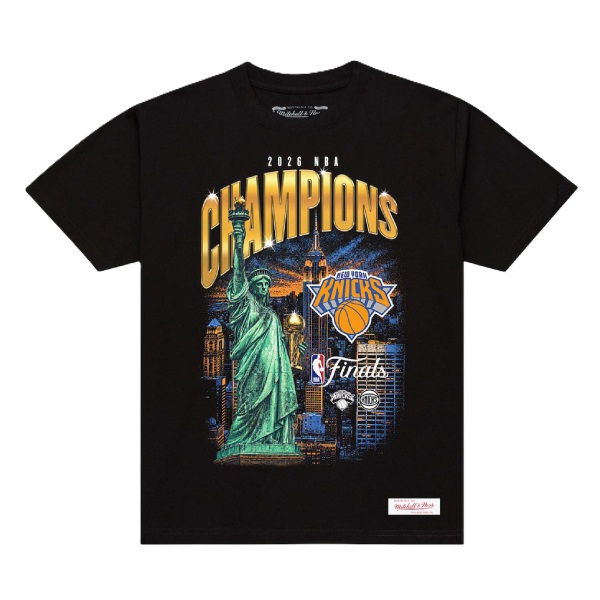 New York Knicks Black 2026 NBA Finals Champions City T-Shirt