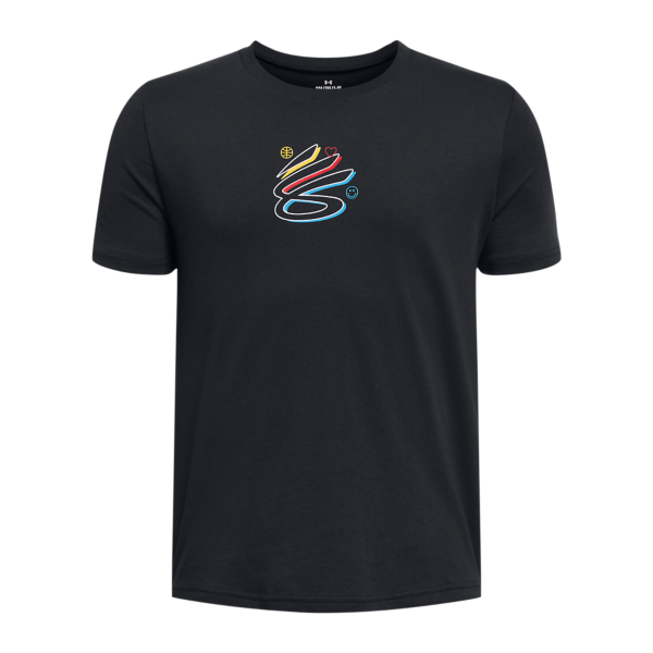 Under Armour Curry Shoe Hook Tee Jr Svart