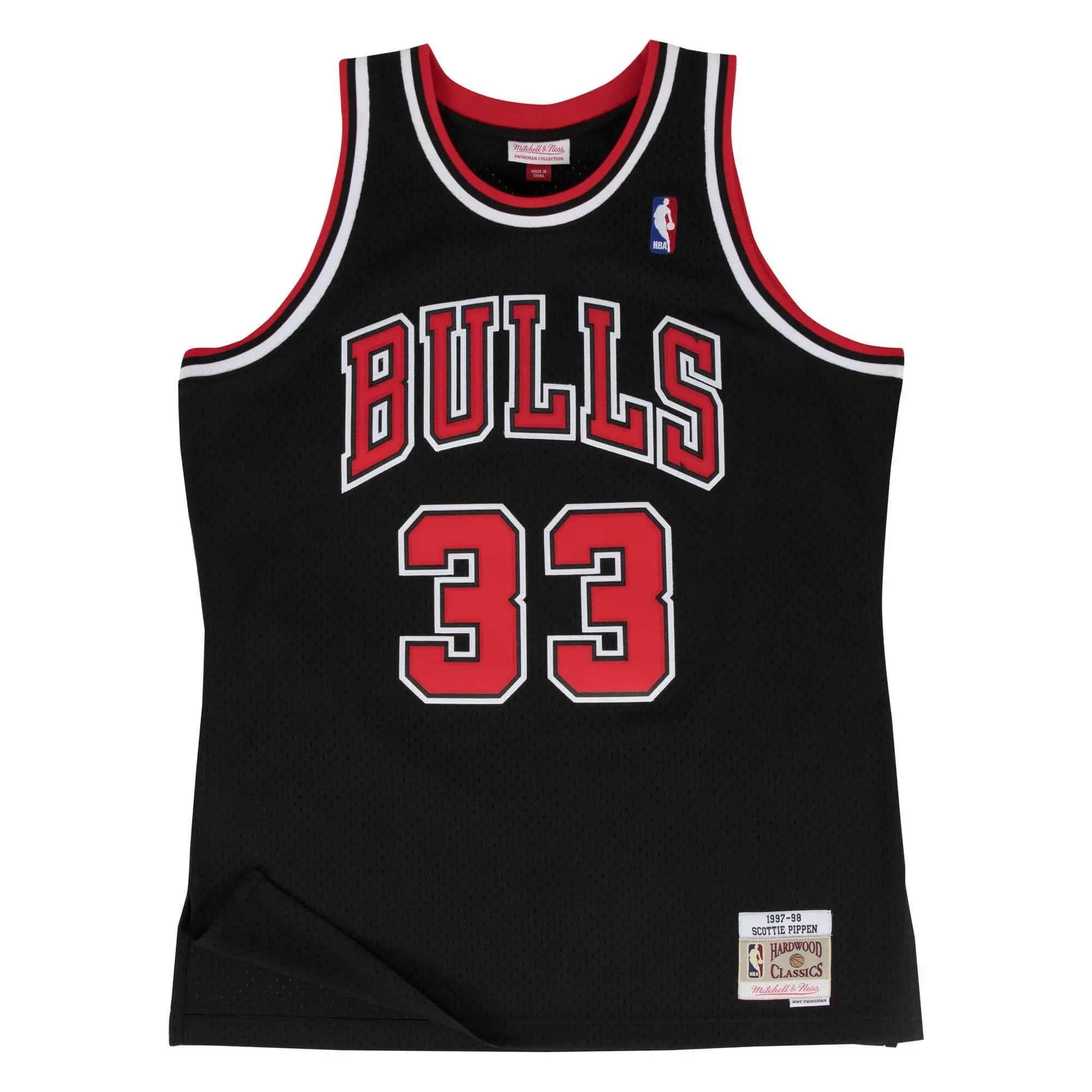 NBA Swingman Chicago Bulls Pippen Svart/Vit/Röd