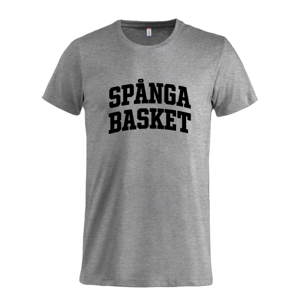 Spånga Basket SUPPORTER tee Grå