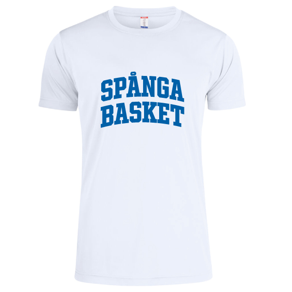 Spånga Basket Träningstee Vit