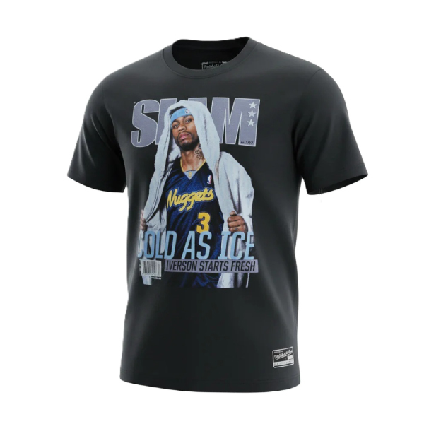NBA Slam Tee Denver Nuggets Allen Iverson Svart