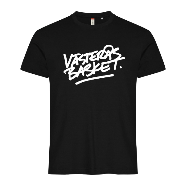 Västerås Basket Tee Svart Scriptlogga