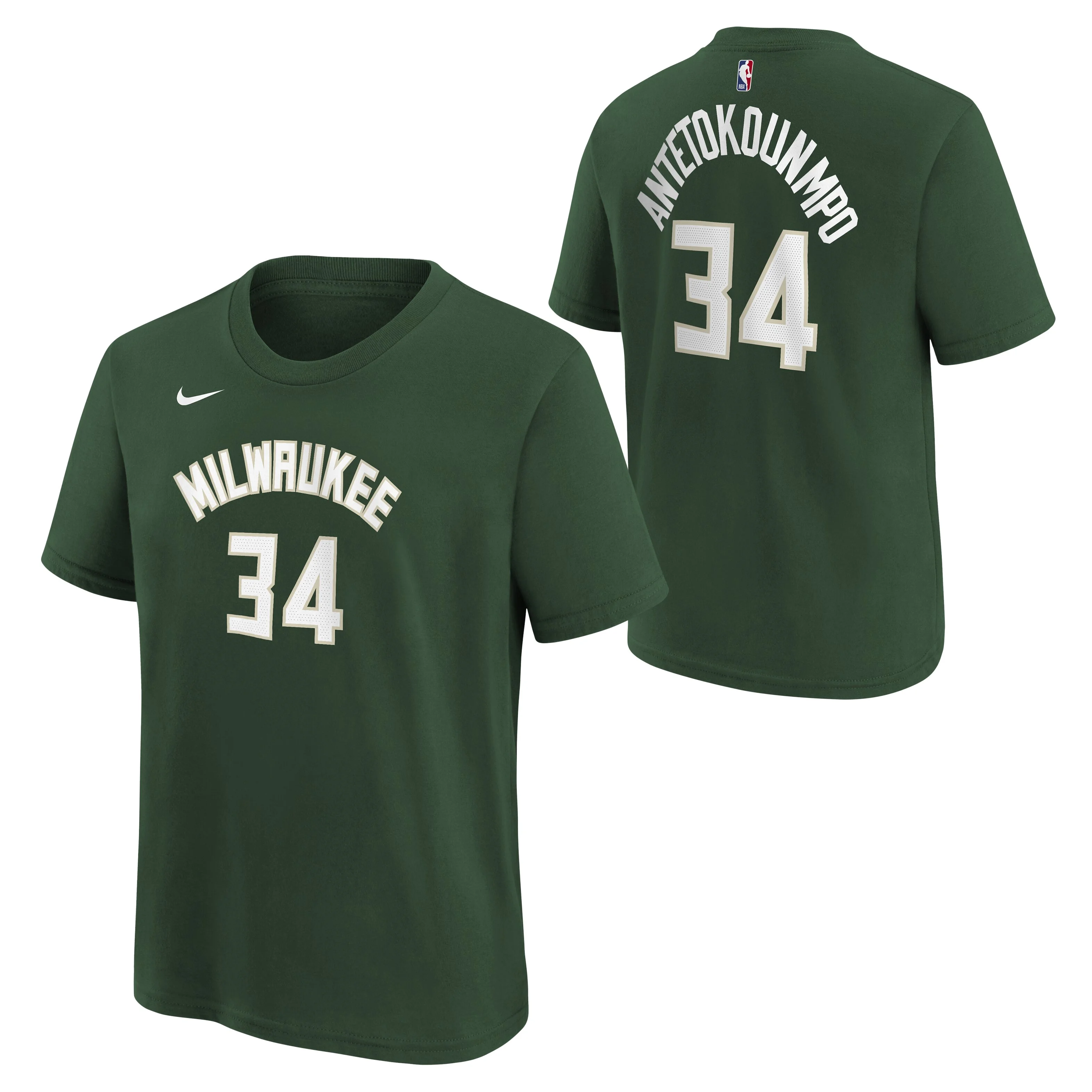 Nike Giannis Antetokounmpo Milwaukee Bucks Tee Jr