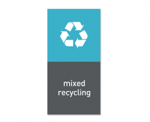 Magnetisk etikett ''Mixed recycling''