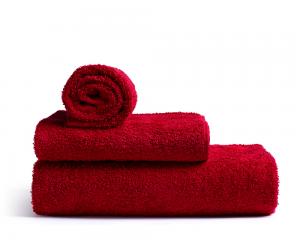 Röda badhanddukar av mjuk frotté av hög kvalitet från Rode Bath