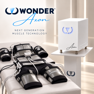 WONDER AXON® – Professionell Muskelstimuleringsmaskin med NMS, EMS & RF | Ny