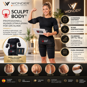 SCULPT BODY® by Wonder – Professionell Muskelstimulering | 6 områden samtidigt