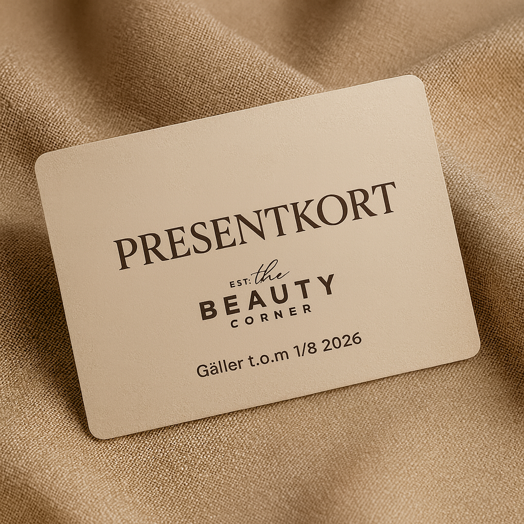 Fysisk presentkort hos Beauty Corner belopp: 1500 kr