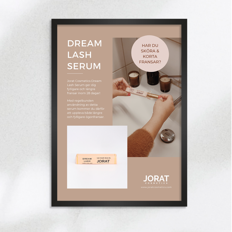 REKLAMPOSTER - JORAT COSMETICS DREAM LASH SERUM