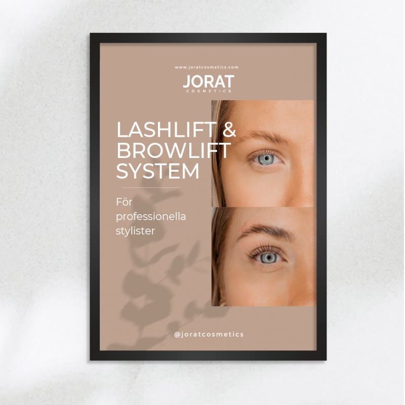 REKLAMPOSTER - JORAT COSMETICS BROWLIFT & LASHLIFT