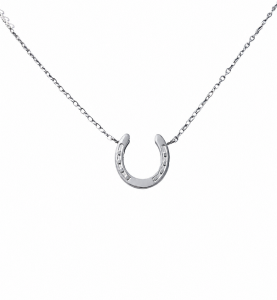 HALSBAND HÄSTSKO SILVER