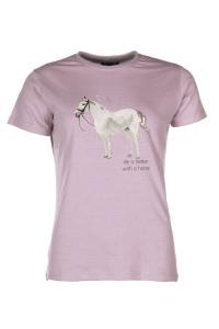 T-SHIRT PONY SPARKLE ANTIQUE PINK