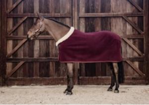 FLEECETÄCKE HEAVY BORDEAUX