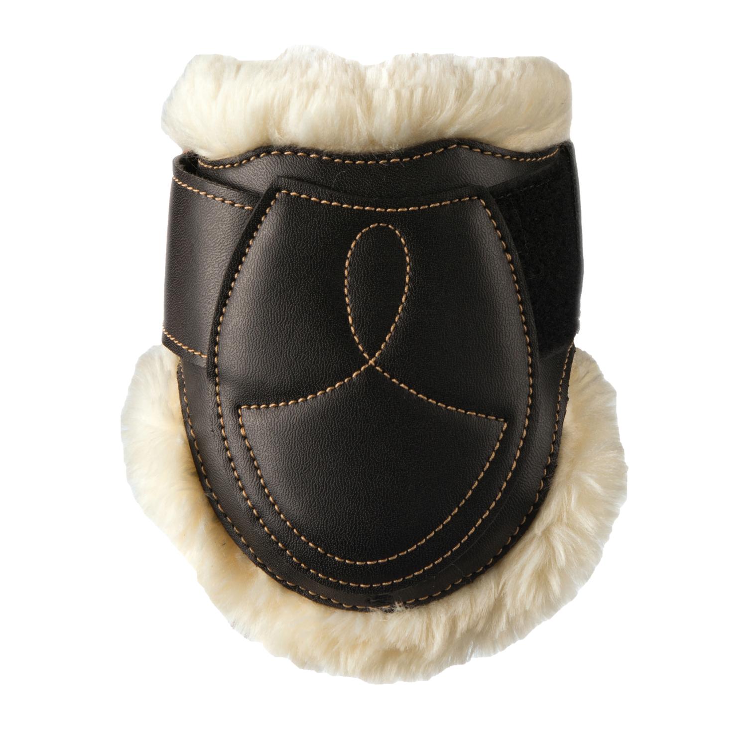 BAKSKYDD LÄDER / FÅRSKINN SVART