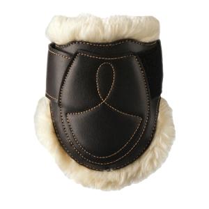 BAKSKYDD LÄDER / FÅRSKINN SVART