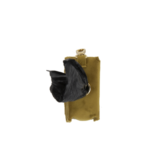 POOP BAG SQUARE VELVET MUSTARD