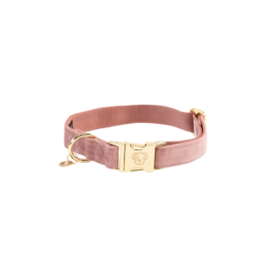 HUNDHALSBAND VELVET OLD ROSE