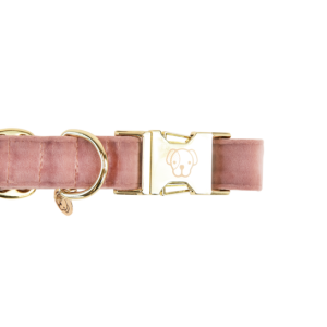 HUNDHALSBAND VELVET OLD ROSE