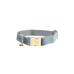 HUNDHALSBAND VELVET LIGHT BLUE