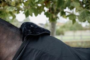 HÄST BIB MANKE FÅRSKIN SVART