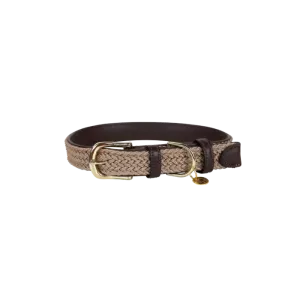 HUNDHALSBAND PLAITED BEIGE