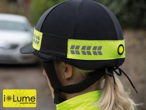 HJÄLMREFLEX MED LAMPA GUL