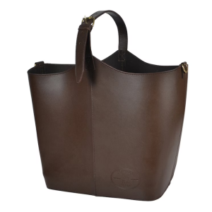 GROOMING BAG LÄDER STOR BRUN