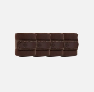 FLEECE BANDAGE PEARLS BROWN