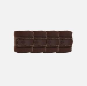 FLEECE BANDAGE PEARLS BROWN