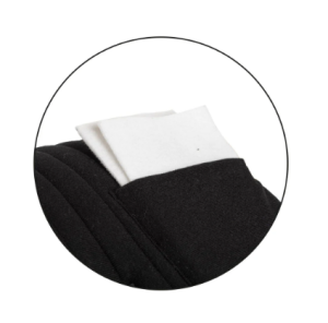 SADELPAD TRAPEZ KORRECTION SVART