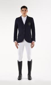 VARSITY PATCH RIDING JACKET NAVY