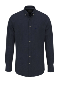 SKJORTA DENIM NAVY