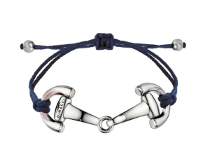 ARMBAND PONY NAVY SILVER