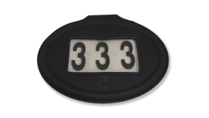 NUMMERLAPP MELLAN SVART