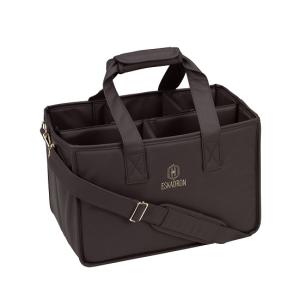 GROOMING BAG FAUX LEATHER BLACK TRUFFLE