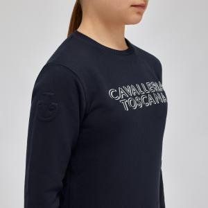 TRÖJA COTTON CREW NAVY