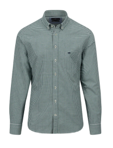 SKJORTA VICHY DARK EMERALD