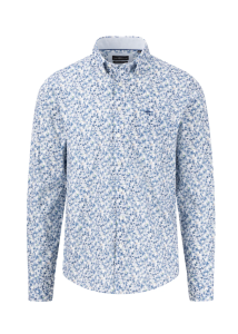 SKJORTA BLOMMOR NAVY